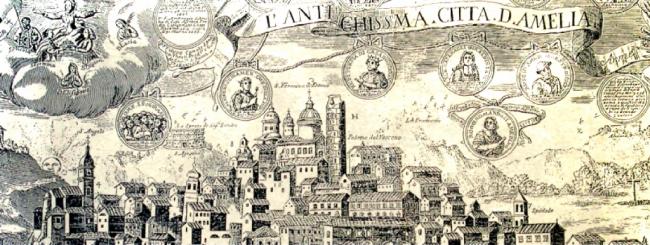 Antica stampa di Amelia
